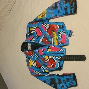 Custom Painted Real Leather Jacket